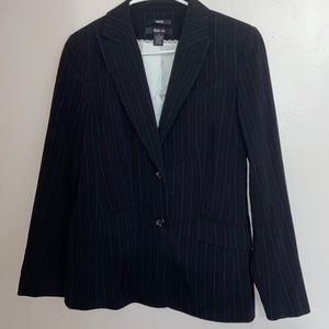 Black Striped Blazer